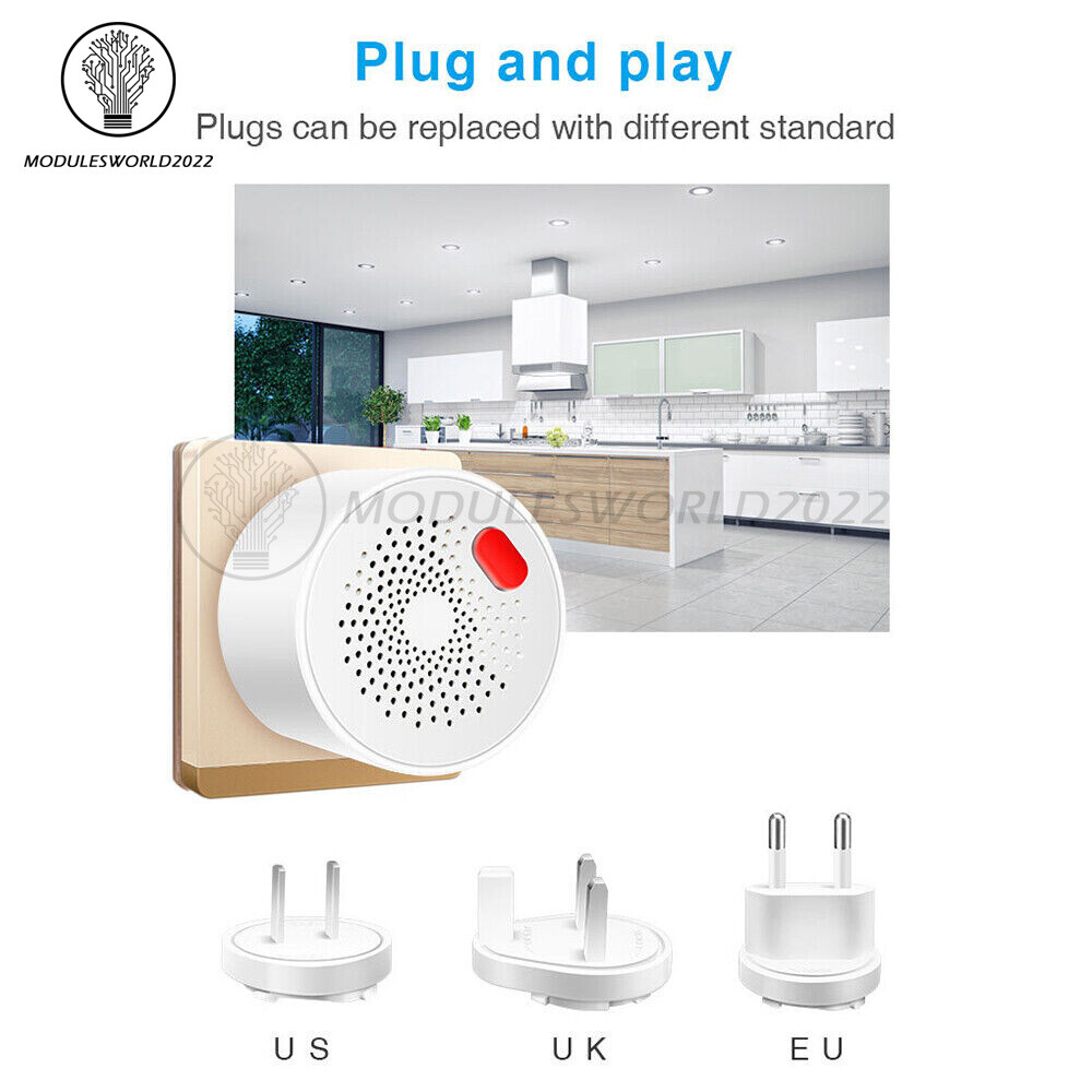 Gas Leak Detector Tuya Wifi Combustible Gas Alarm for Home Natural Gas Sensor
