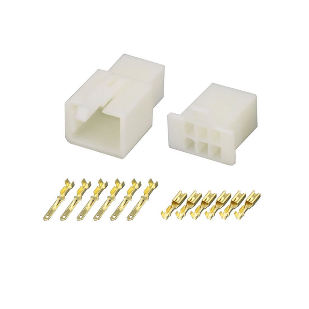 2.8MM 6 PIN WAY AUTOMOTIVE ELECTRICAL WIRE CONNECTOR MALE AND FEMALE CABLE