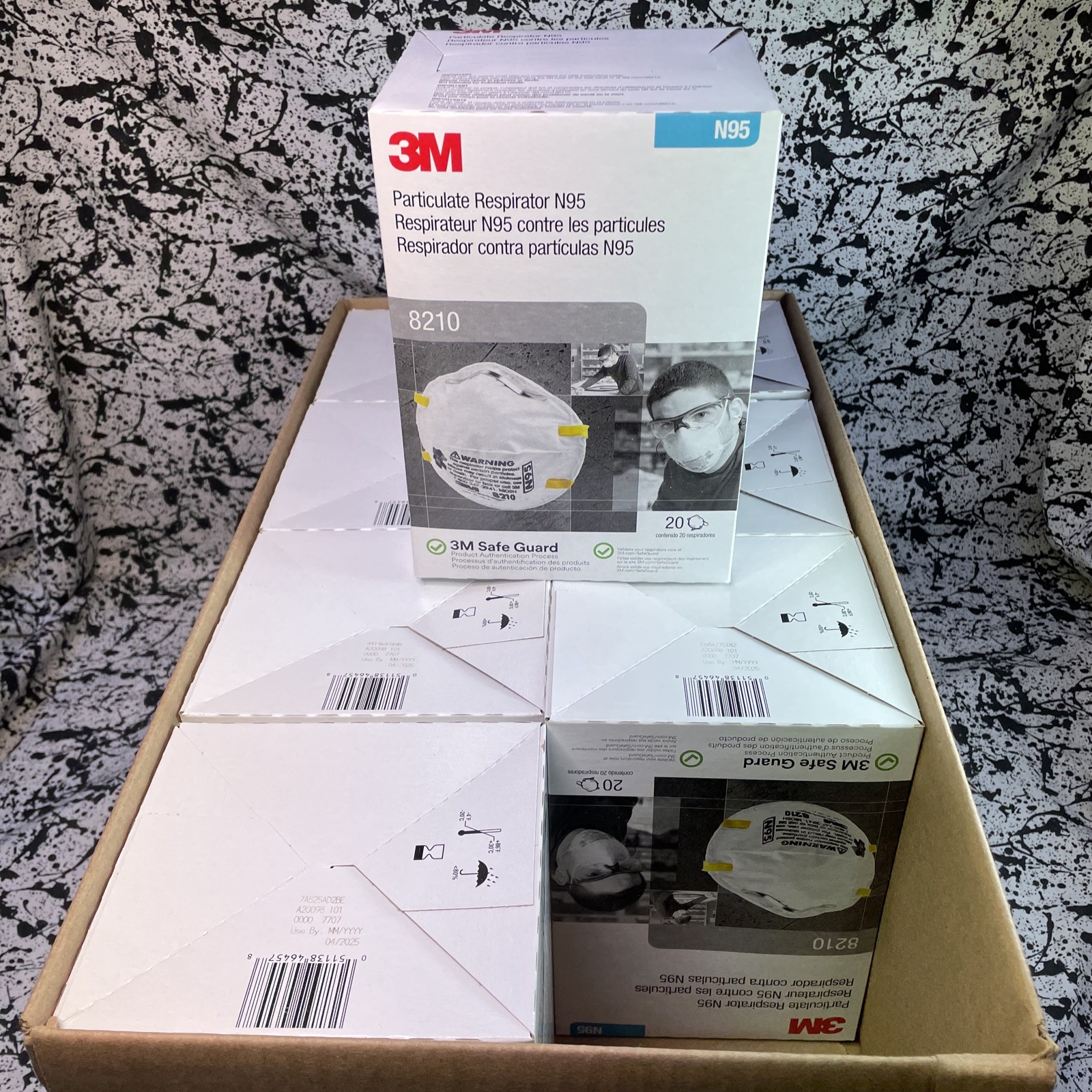 3M 8210 N95 Disposable Respirator Dust Mask | Case of 160 Masks | EXP 4/25 | New