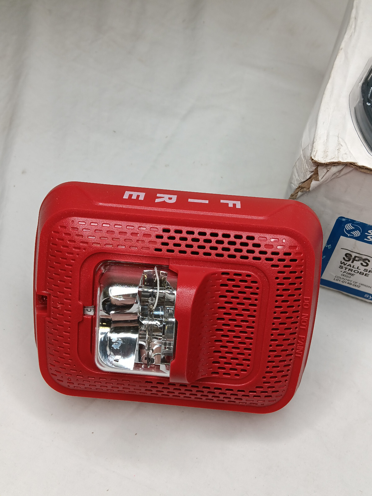 SYSTEM SENSOR SPS-RL RED WALL SPEAKER AND STROBE FIRE