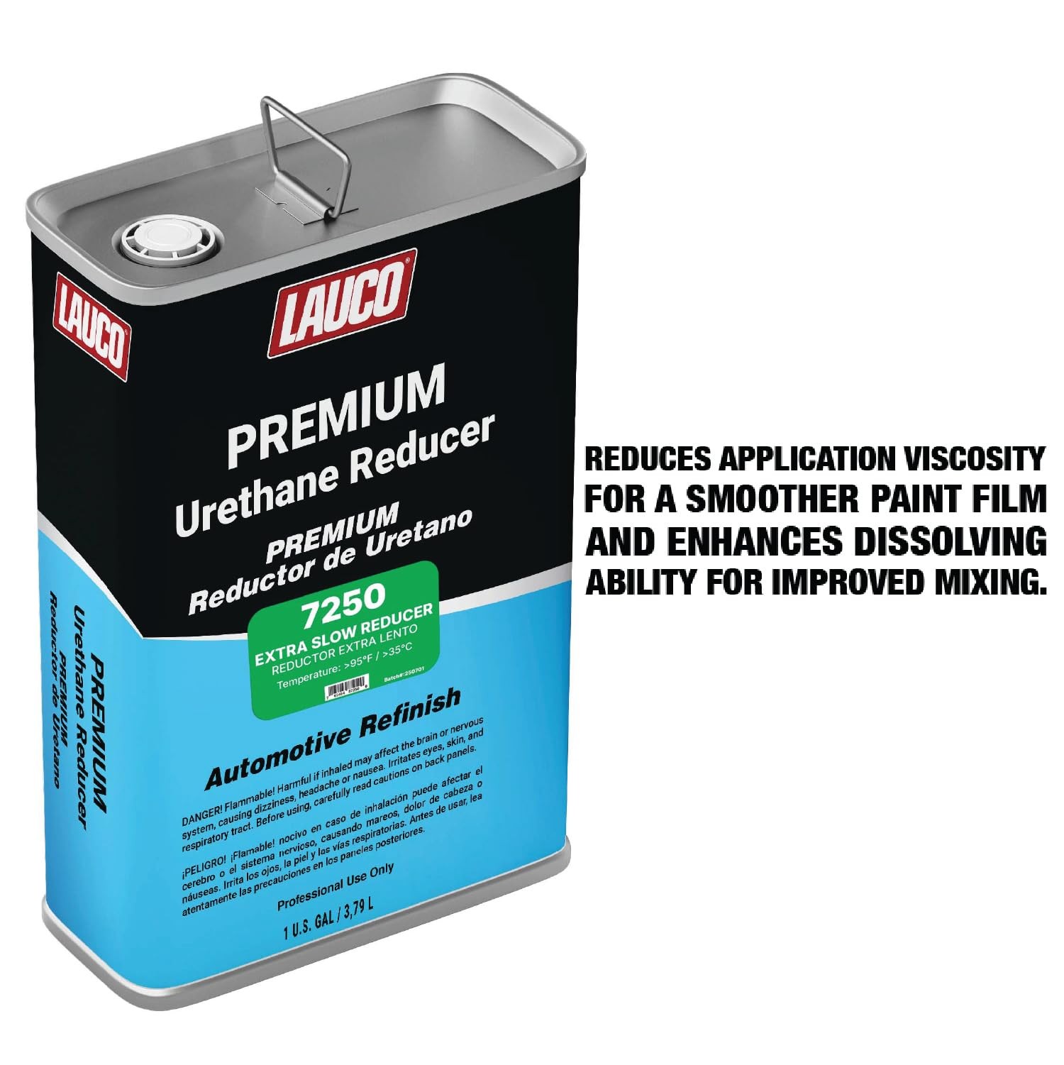 LAUCO Extra Slow Urethane Grade Reducer (7250), 1 Gallon, 95°F – for