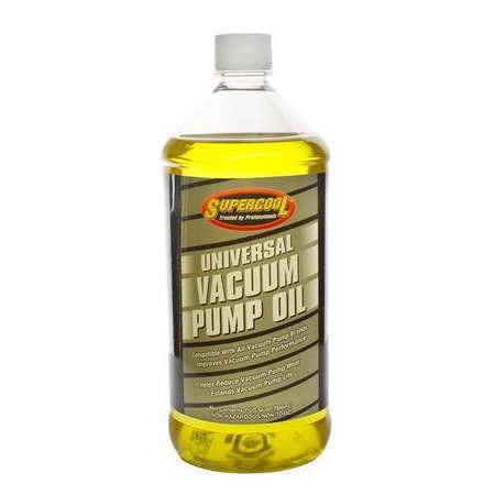 Supercool 37476 Vacuum Pump Oil, Yellow, 1 Qt.