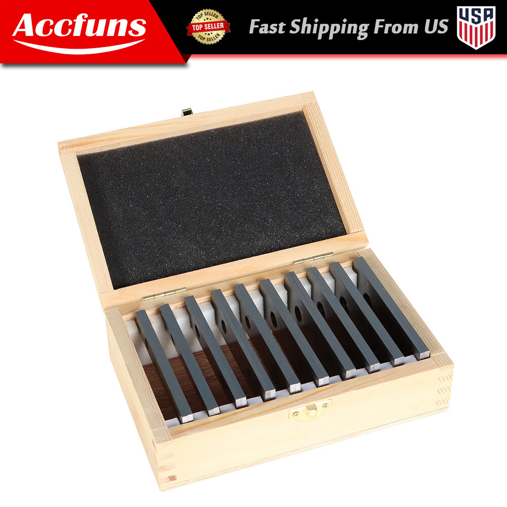 10Pair 1/8 x 4″ Precision Parallel Set 0. 001″ Hardened Steel In Case