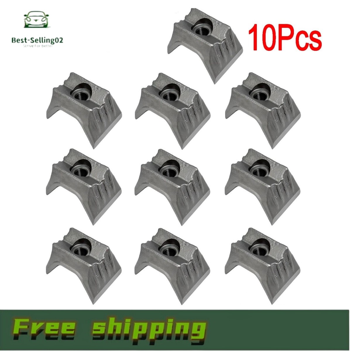 For 320-14-213 Fecon Forestry Mulcher Viking Axe Knife Mulcher Teeth 10PK