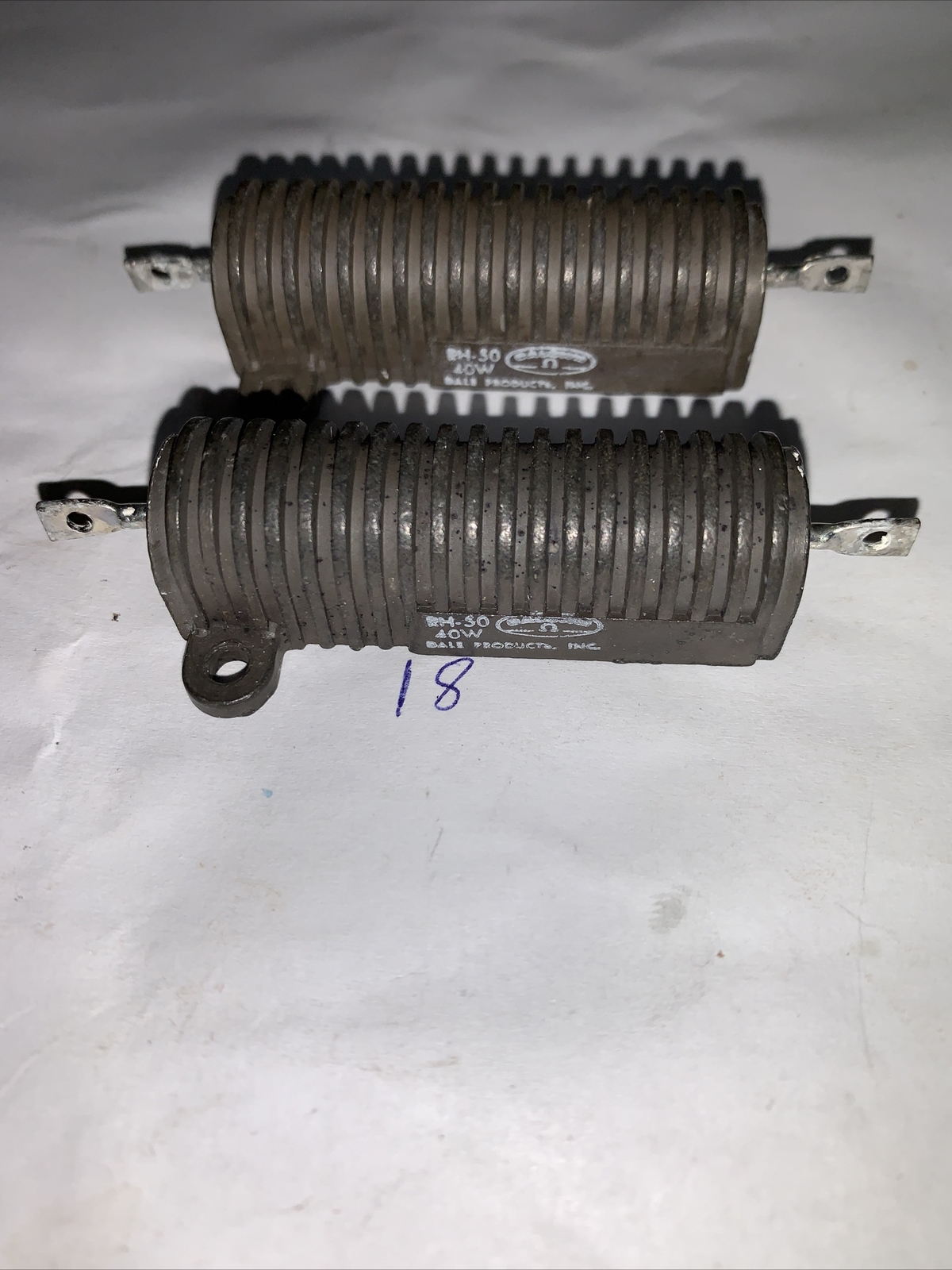 Dale wire wound 900 Ohm 40 Watt Black Resisters Quantity Of (2) *NEW*