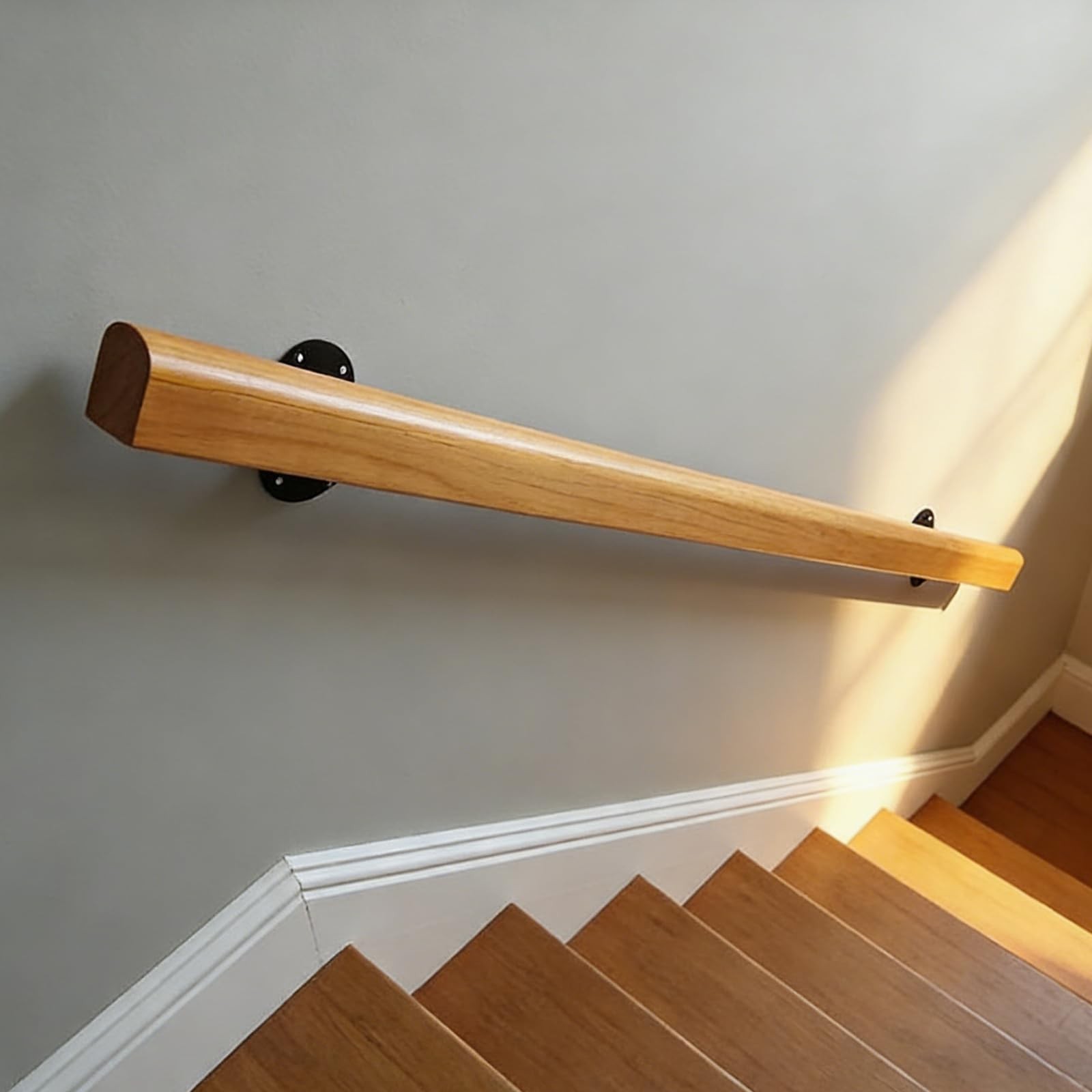 Wooden Handrails, 1-20ft Non-Slip Staircase Handrail, for Home Garden Corrido…