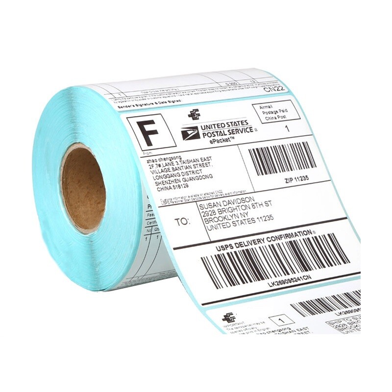 4 Rolls 4×6 Direct Thermal Shipping Labels 250/Roll For Zebra 2844 ZP450 Eltron