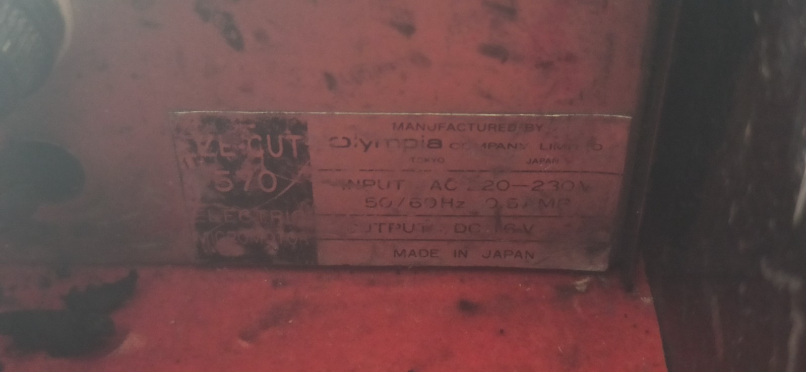 olympia ezecut 570 electric micromotor Tokyo Japan vintage complete with case