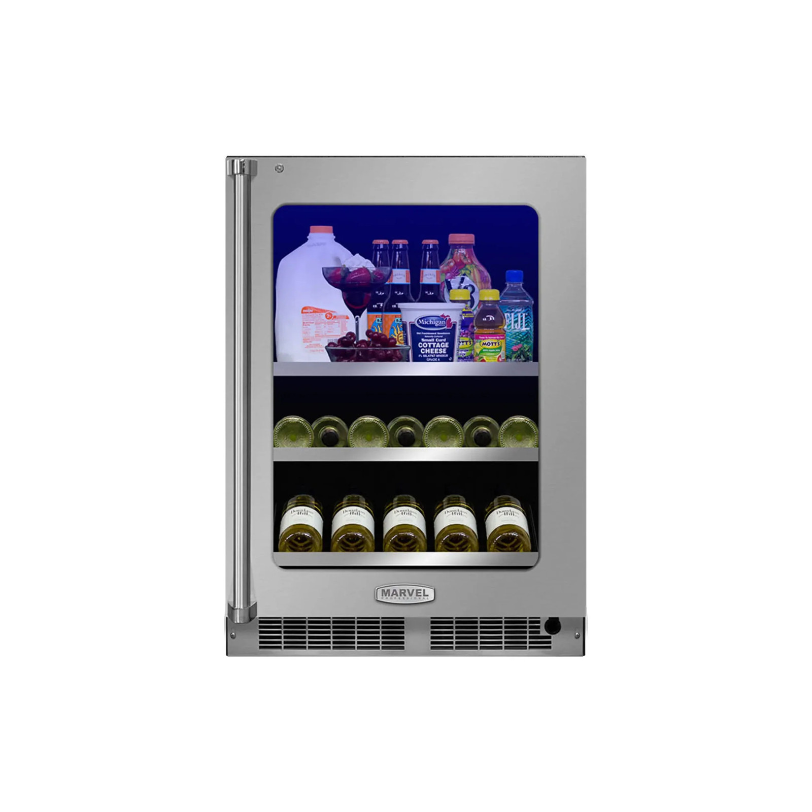 Marvel MP24BCG3RS 24″ Stainless Steel and Glass Door Beverage Center, New in Box