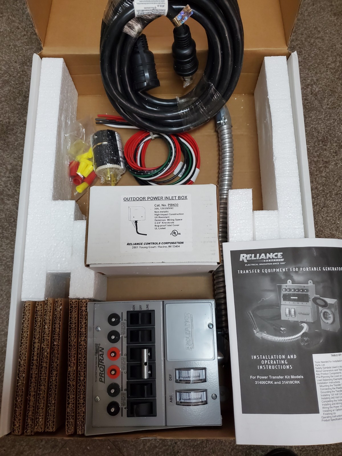 Honda 32316-31406CHK 6 Circuit 30amp Generator Transfer Switch Kit