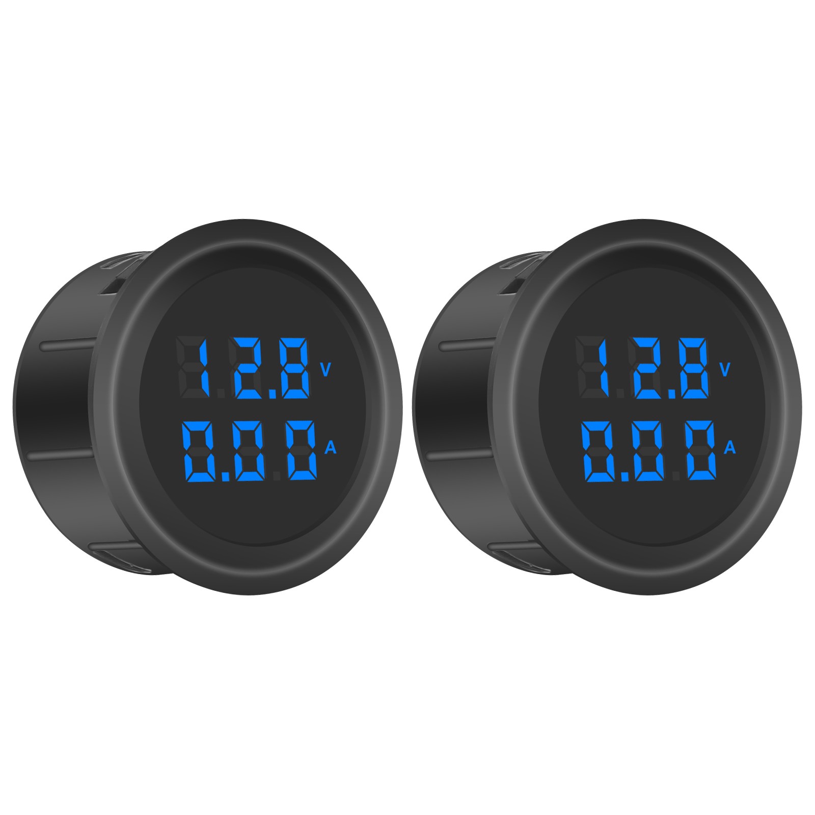 2PCS DC 5V-100V Digital Volt Gauge Amp Meter LED Display Voltage Current Monitor
