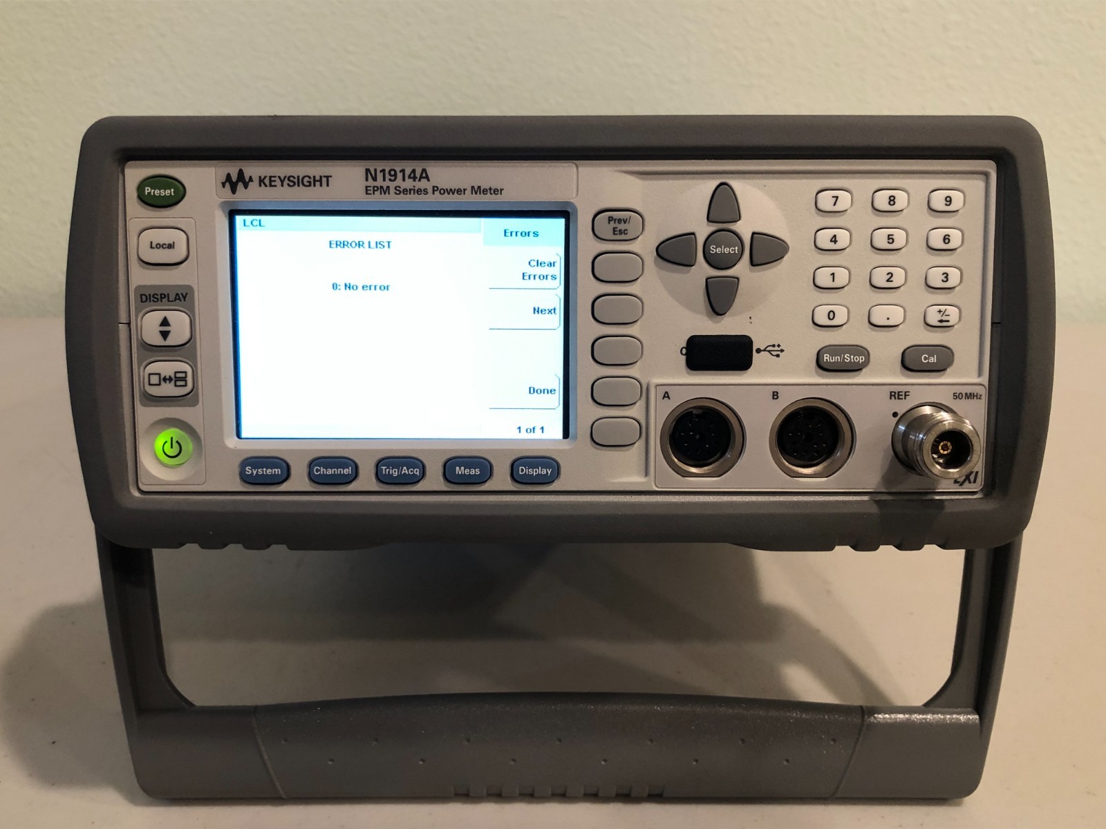 Agilent/Keysight N1914A EPM Series Power Meter Option:101/A6J
