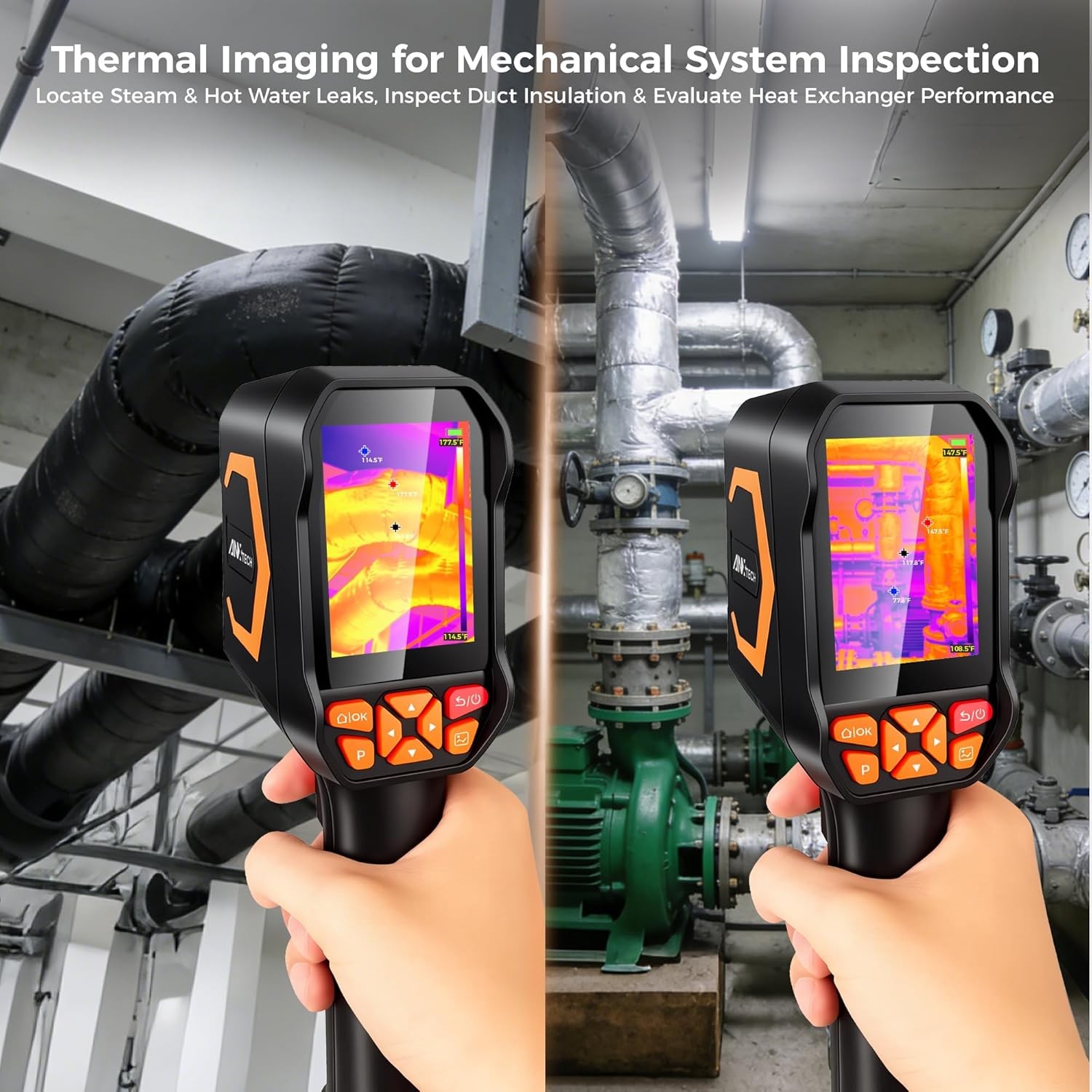 ANXTECH Handheld Infrared Thermal Imaging Camera TISR Resolution 512*384