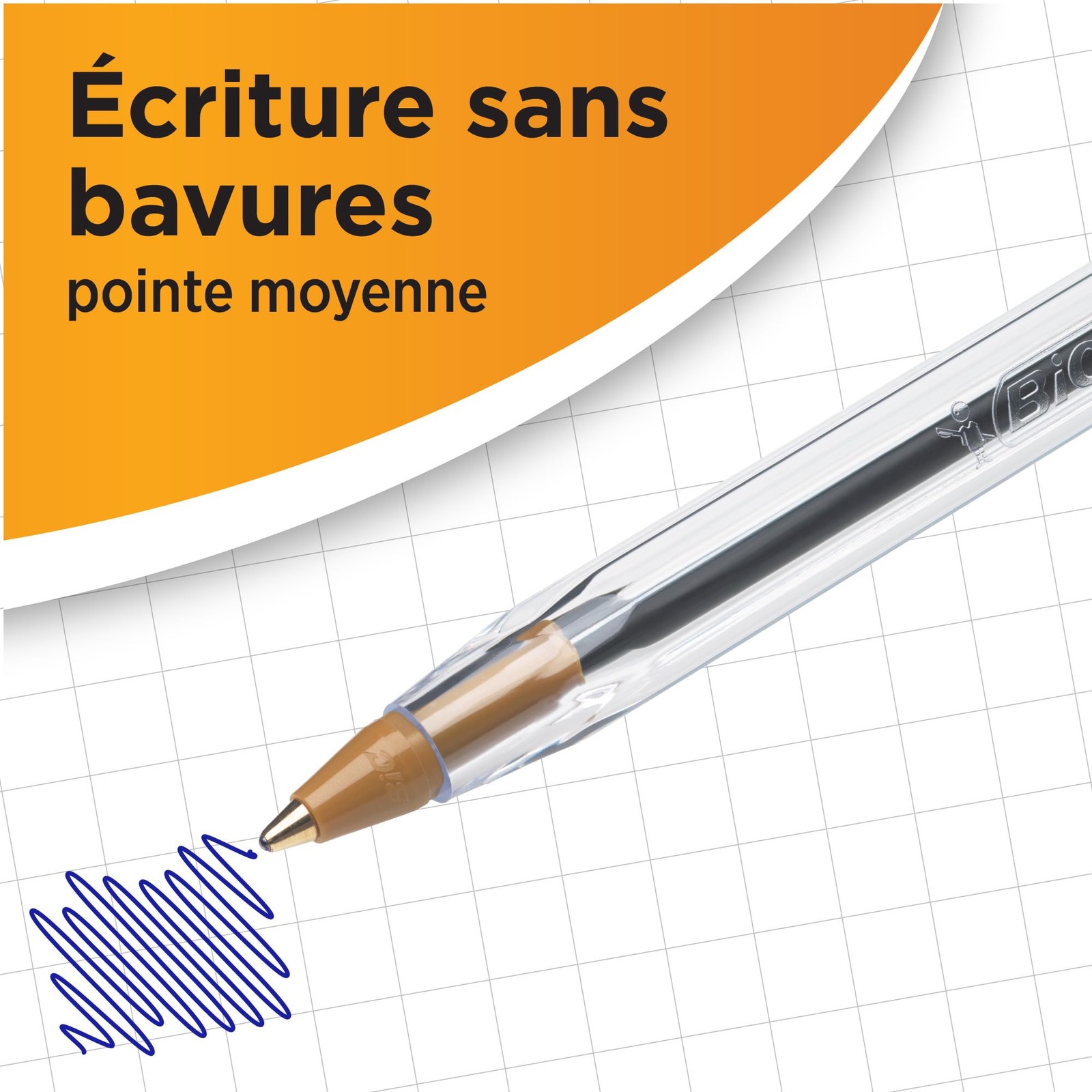 BIC Cristal Medium Smudge-free Ballpoint Pen, 1.0mm Tip Office Product