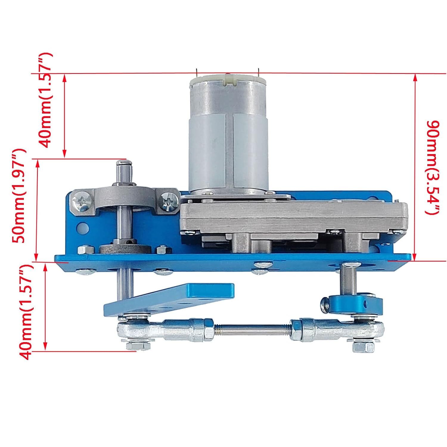 DIY Design 24V Reciprocating Swing Motor 20-120 Degrees Adjustable Speed 90rpm