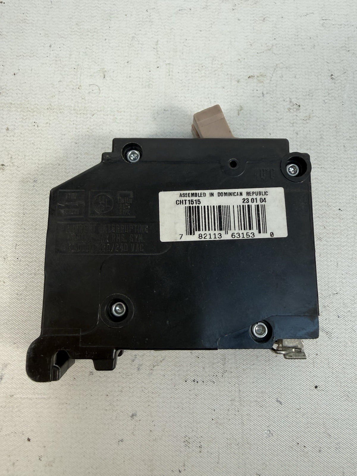 NEW Cutler Hammer CHT1515 15 Amp Twin Tandem Circuit Breaker, Dual 15A CH,