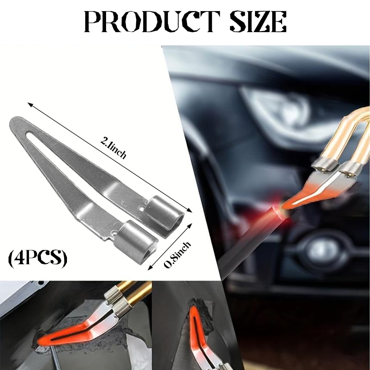 SHMZK 4 PCS Plastic Smoothing Tip Head, Welder Soldering 4pcs