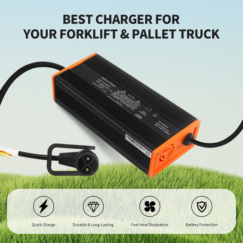 24V 8A Lithium Battery Charger for NOBLELIFT EDGE PTE15N Electric Pallet Jack
