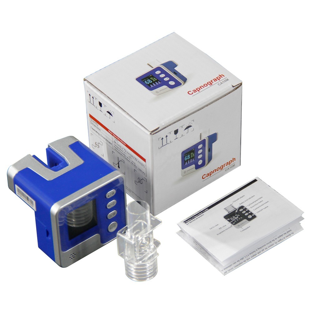 CA10M Mainstream End-tidal Capnograph ETCO2 Respiration Alarm Monitor Human use