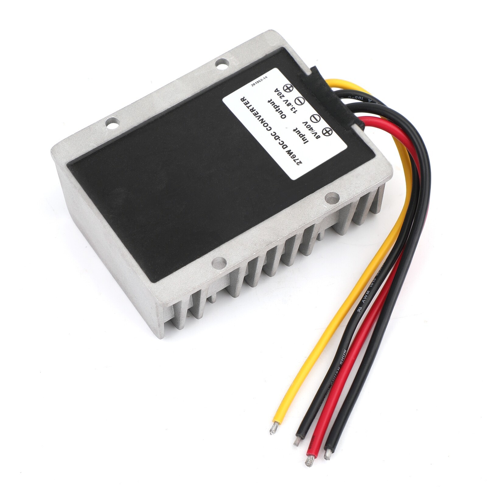 WaterProof 8V/40V to 13.8V 20A 276W Step Up DC/DC Power Converter Regulator UE