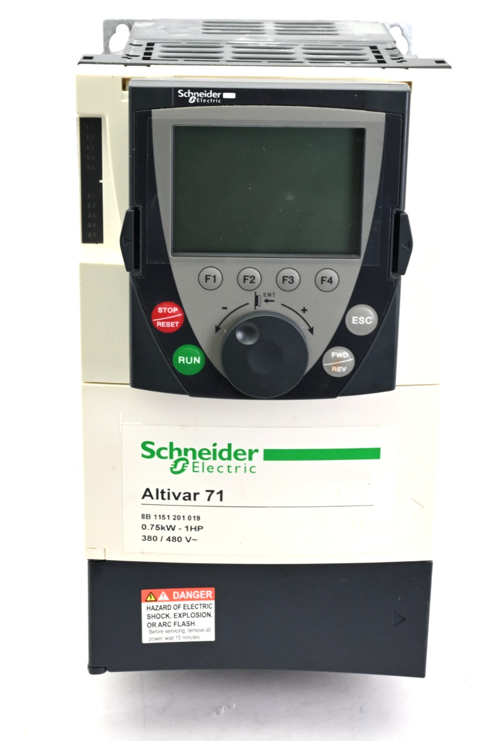 Schneider Electric Altivar 71 ATV71H075N4, .75KW – 1HP, 380-480V 3P