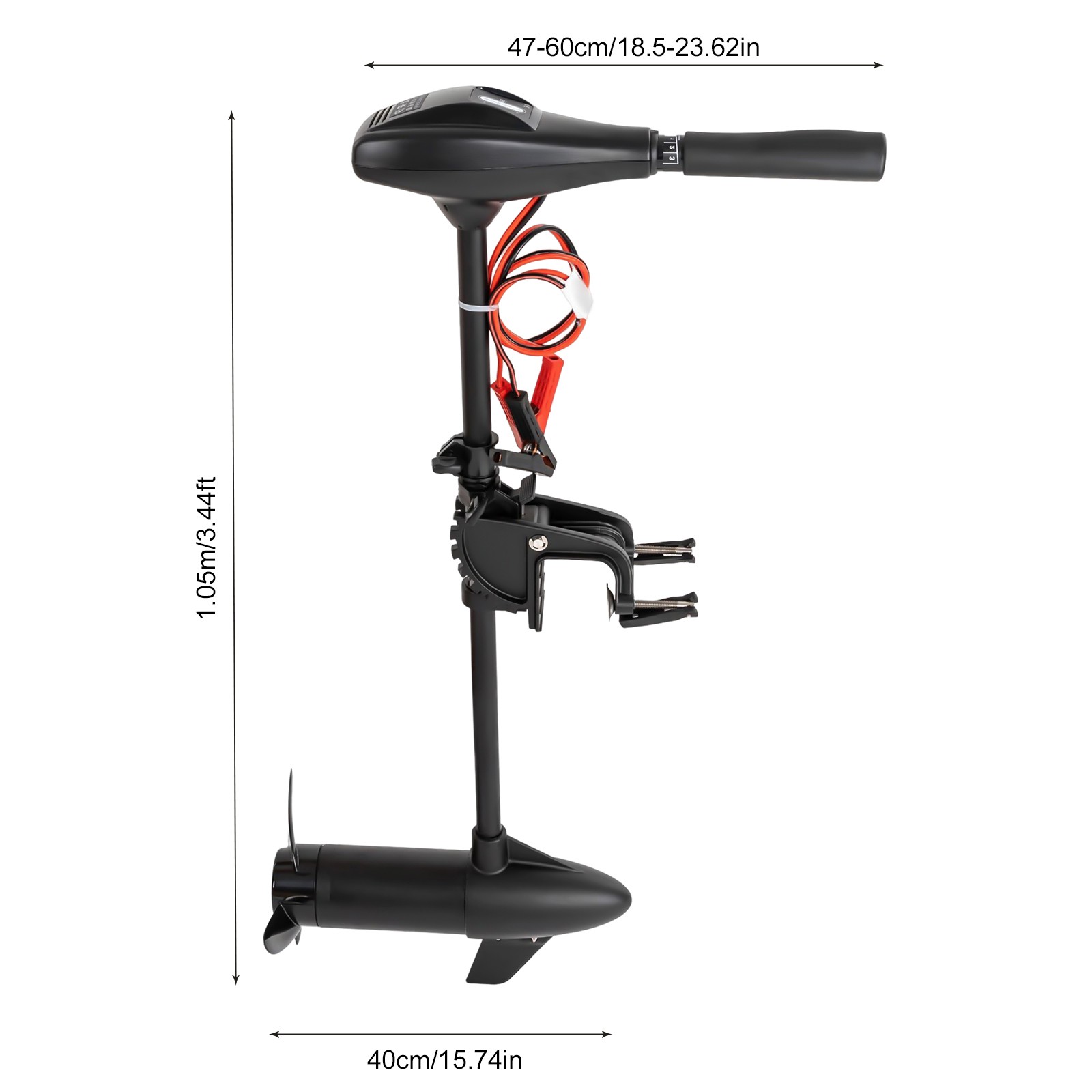 12V Thrust Electric Trolling Motor Outboard Motor Fishing Boat Engine 40/58LBS