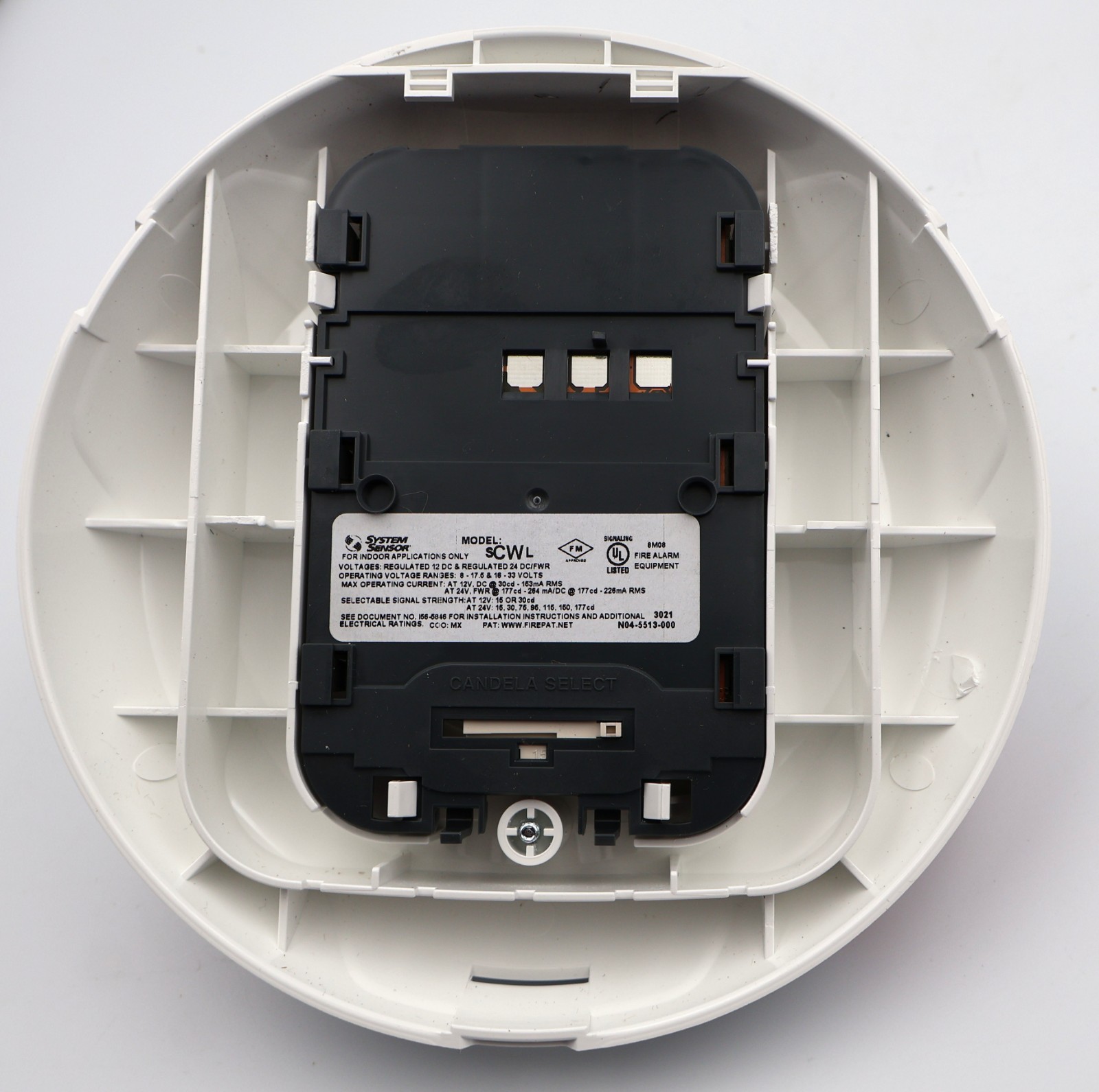System Sensor Indoor Fire Alarm 2-Wire White Ceiling Strobe SS-SCWL – NEW