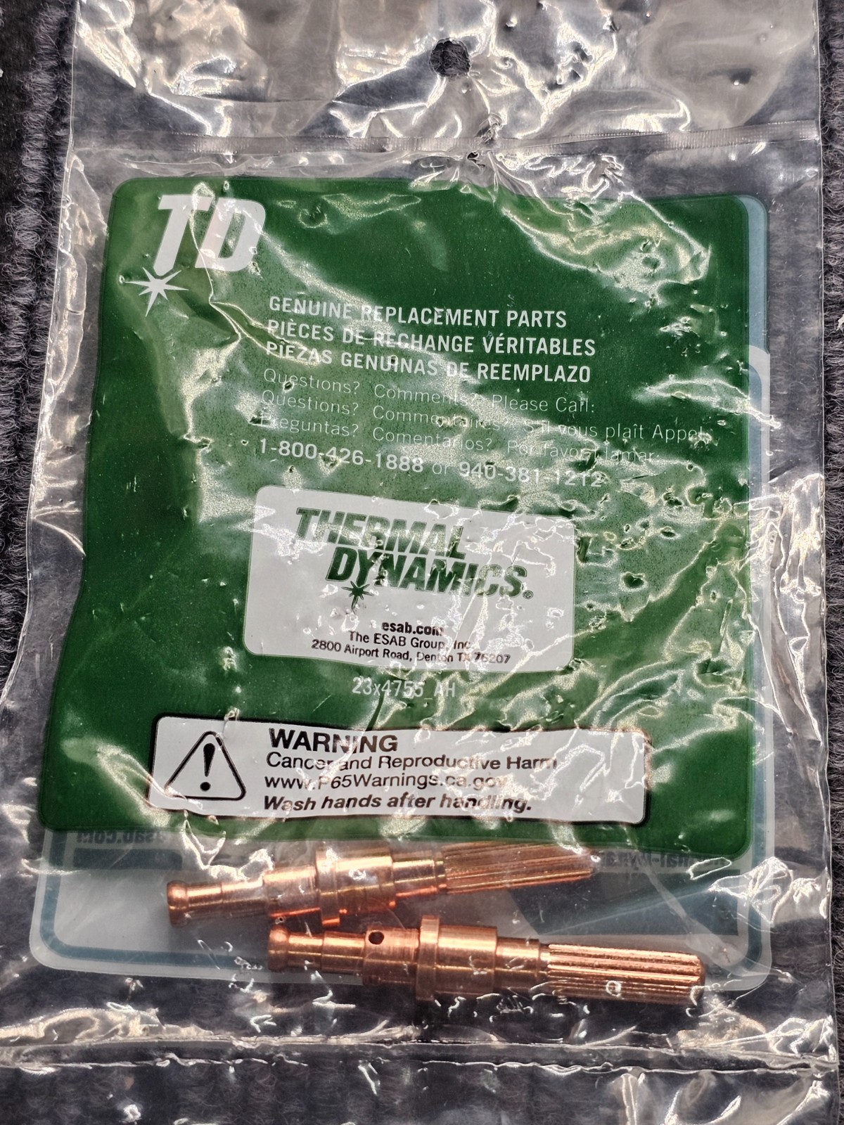 (5 PCS) Thermal Dynamics 9-8215: Plasma Cutter Electrode Replacement