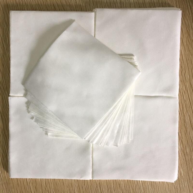 4″X4″ Cleanroom Soft Wipers Class 1-10000 Microfiber Dust Free Cloth 400 pcs/Bag