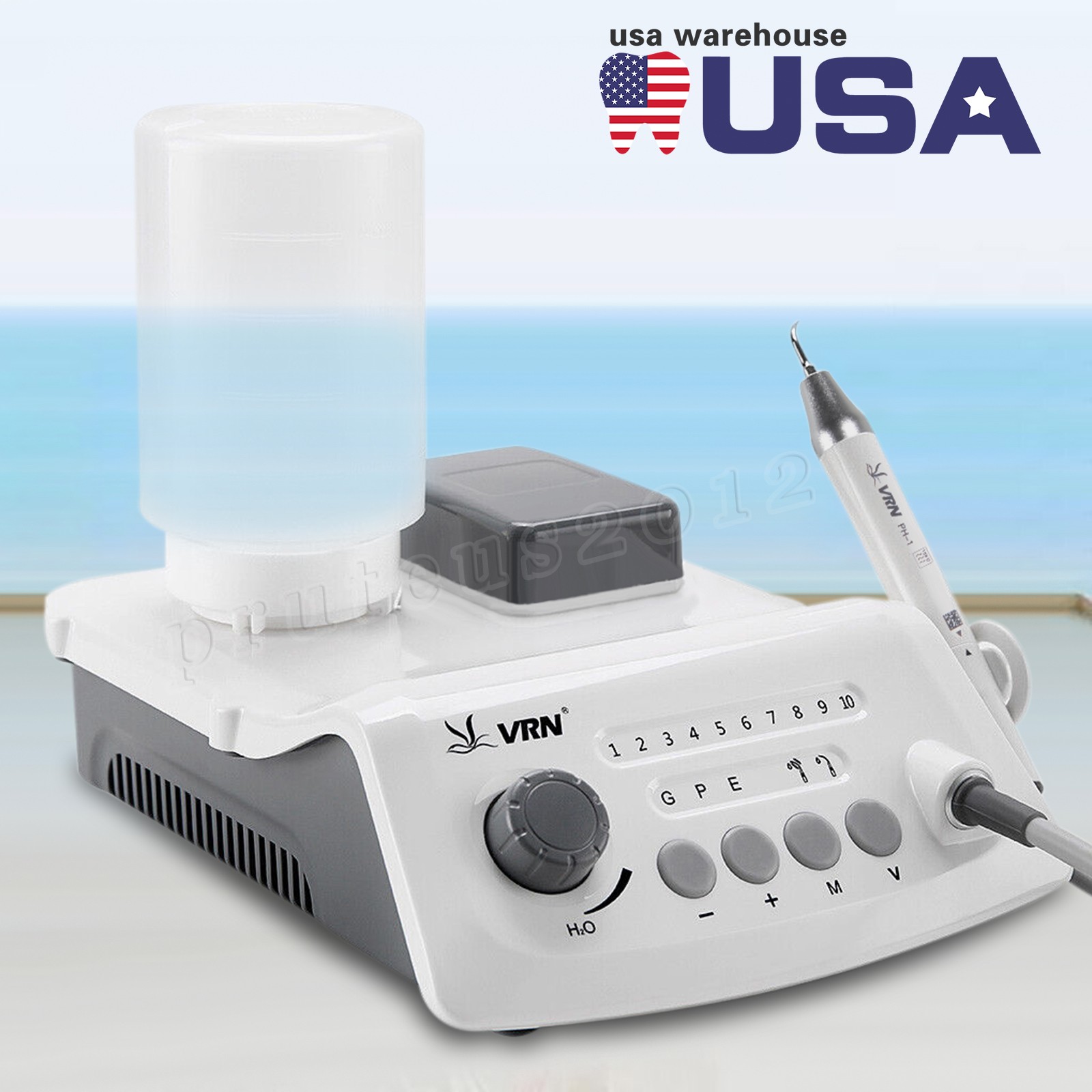 Dental 3 Way Air Water Syringe Triple Spray Handpiece with 2 Nozzles Tips Tubes