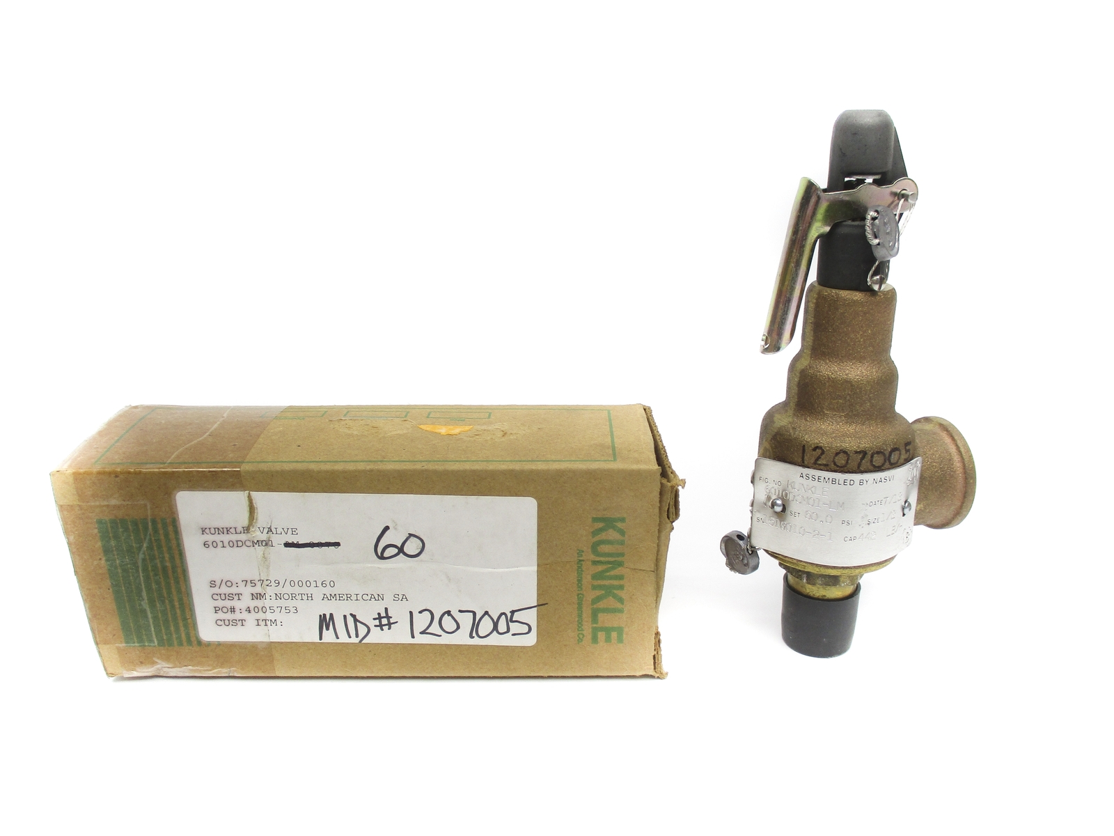 KUNKLE 6010DCM01-LM 60.0PSI NSMP