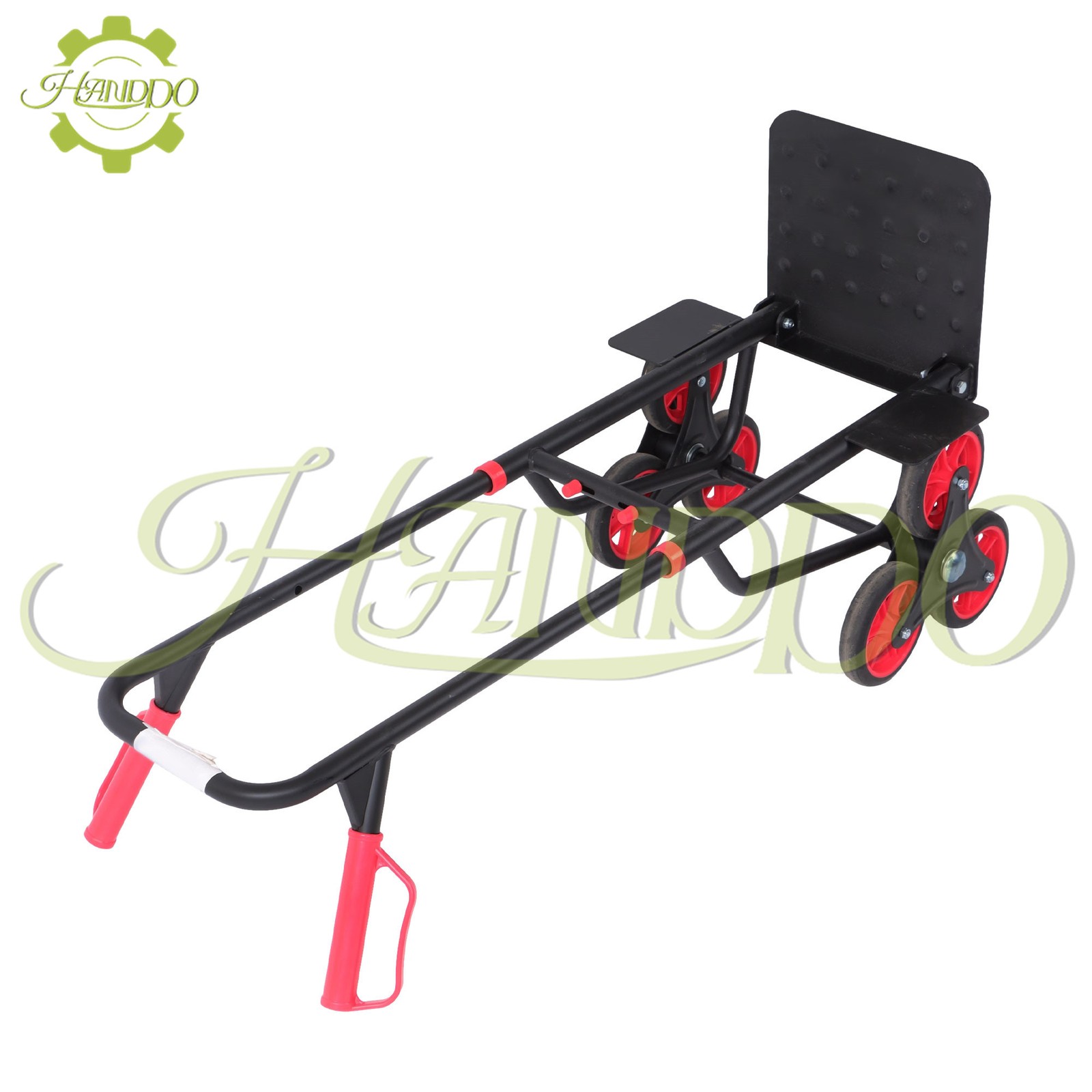 Stair Climbing Hand Truck 440lb, Heavy Duty Dolly Cart for Stairs &6″ TPR Wheels