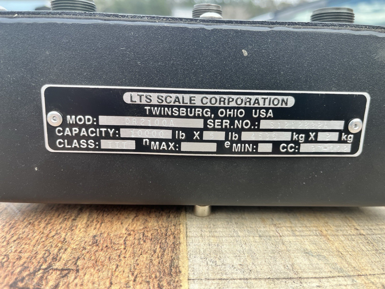 LTS Scale DR2100A Digital Weight Indicator Panel Mount 10000lb Untested