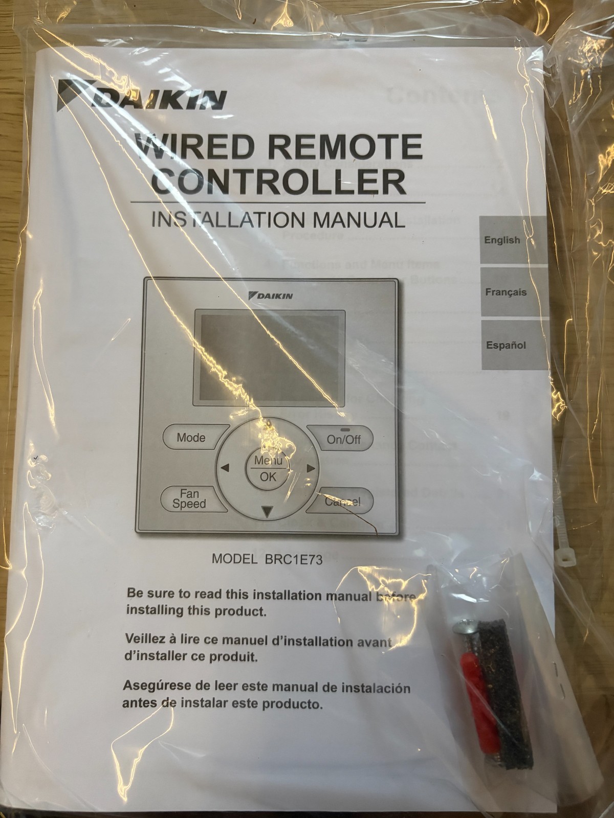 Daikin Industries LTD Remote Controller BRC1E73 NEW IN SEALED BOX