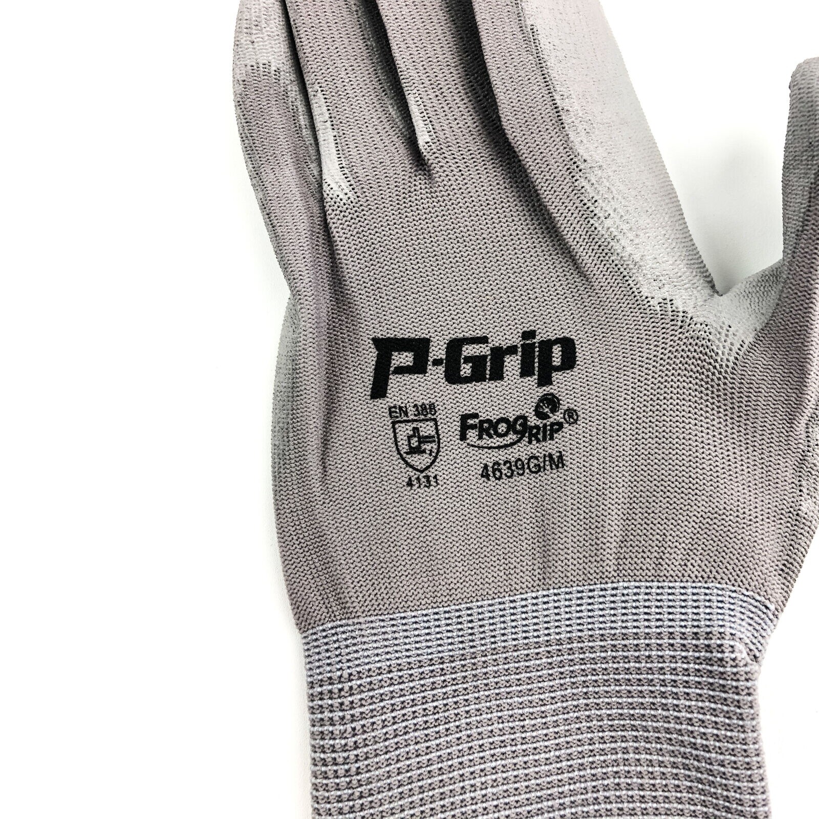 LIBERTY SP4639G P-GRIP WORK GLOVES GRAY PU POLYURETHANE PALM 144 PAIRS / 1 CASE