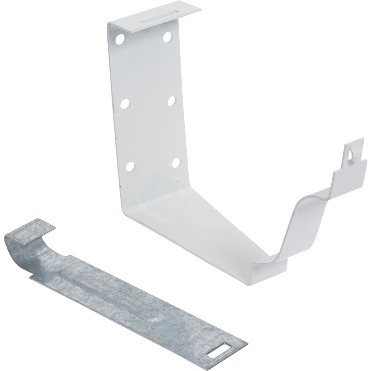 Amerimax K Style Galvanized White Snap-Lok Gutter Hanger Bracket Pack of 50