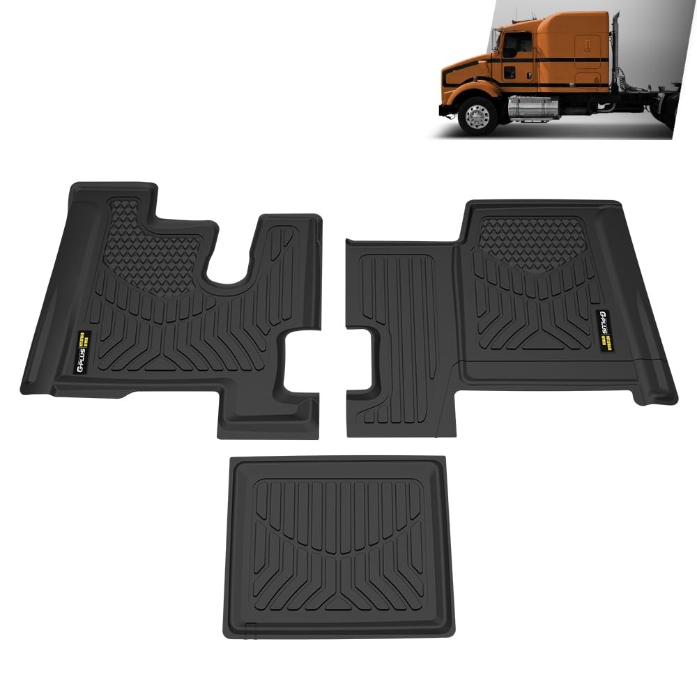 TPE Floor Mats Fit Kenworth T600 2006-2007, T660 2007-2017
