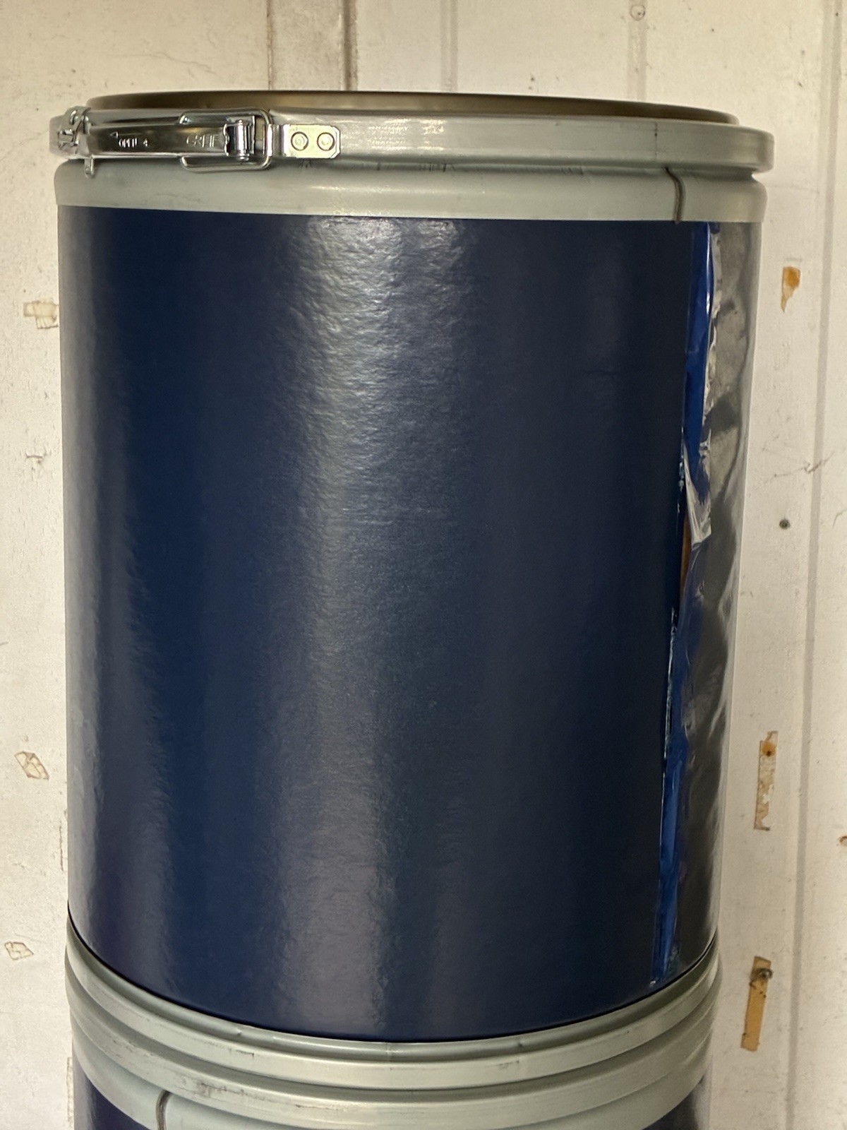 Open Head Transport Drum, Fiber, 15 Gal, Unlined, Blue