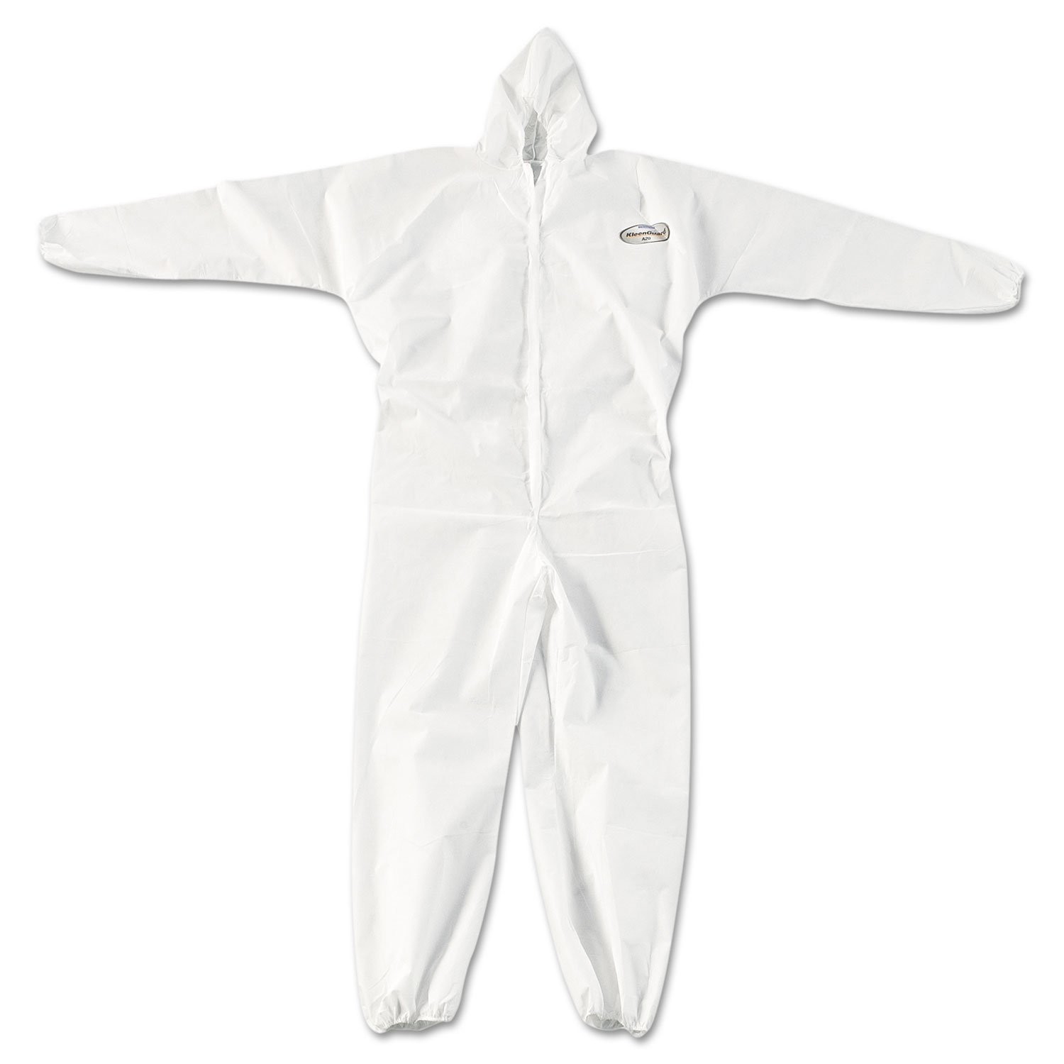 (5-Pack) KleenGuard™ A20 49002 Coveralls, White – Medium – Hooded Elastic, NEW