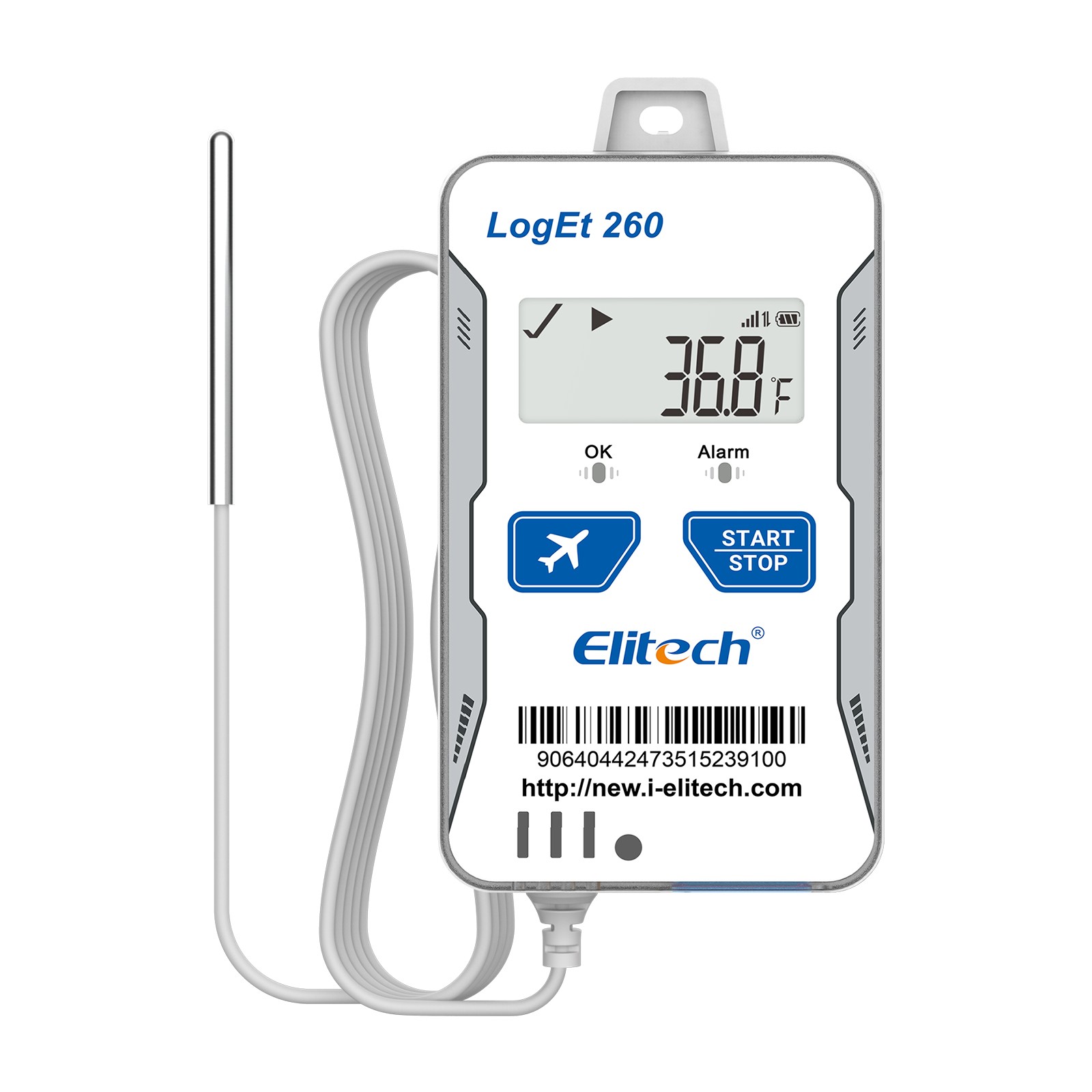 Elitech Temperature Humidity Data Logger-40~185°F, 0~100%RH,Loget260-THE w/Probe