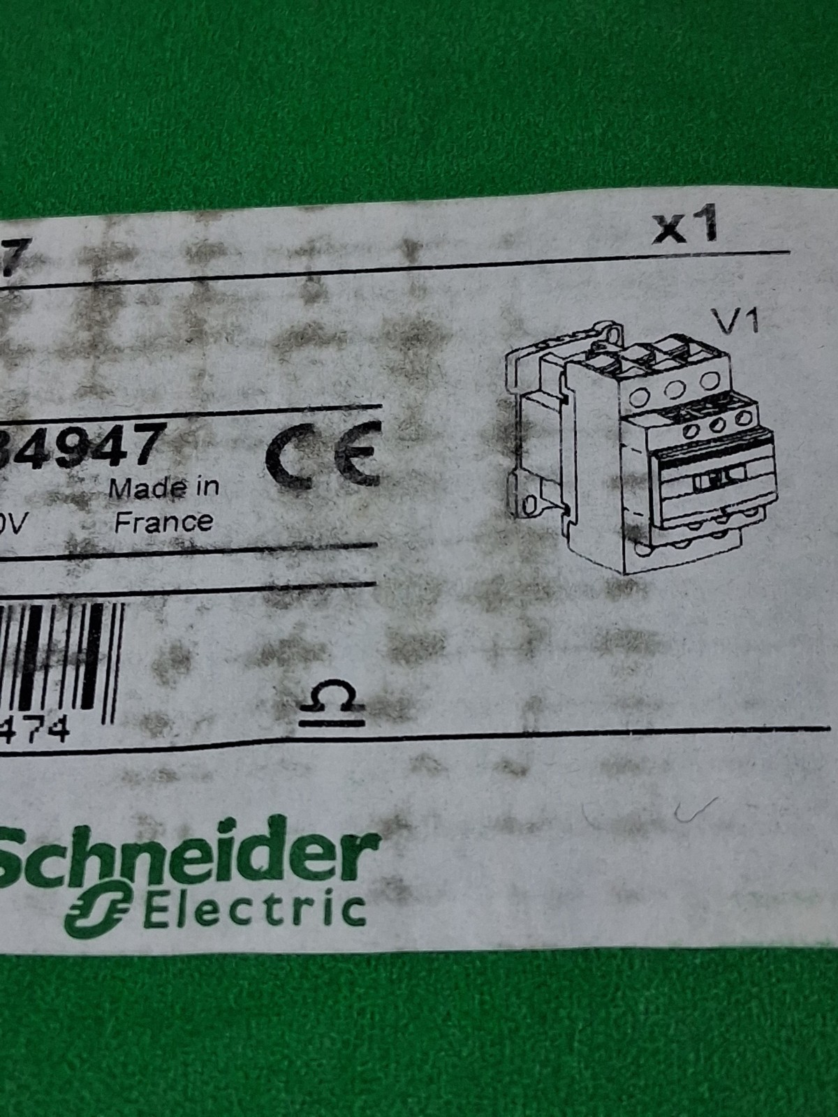 SCHNEIDER LC1D18G7 CONTACTOR 120V 50/60HZ NIB