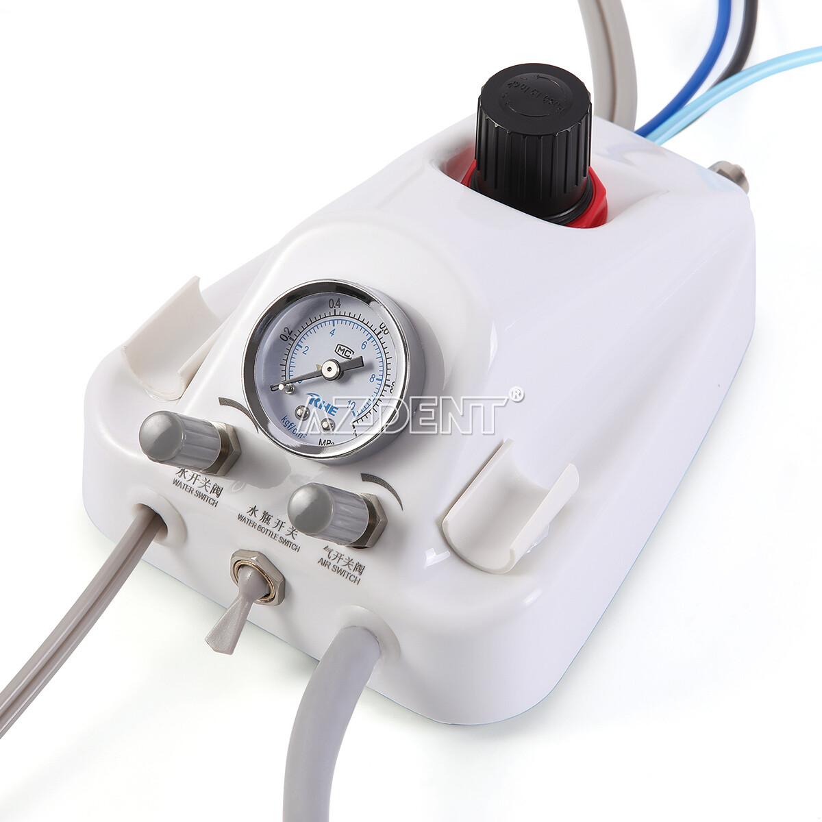 Portable Dental Turbine Unit 3 Way Syringe Work with Air Compressor 4 Holes