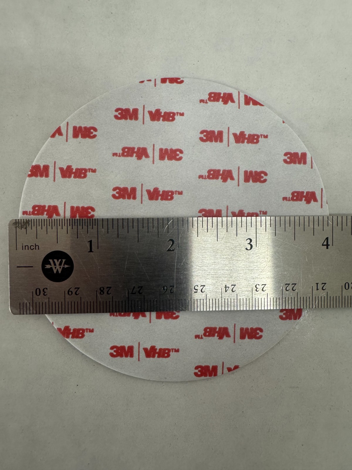 3M VHB TAPE 4941 4.00″ Circle, Black, 45 mil (1.1 mm) thk double sided , 5/PK