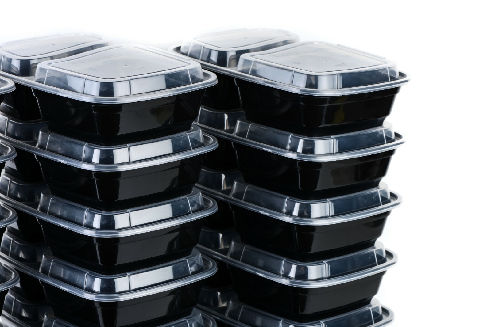 150 Set Microwavable Food Containers with Lids BPA Free Reusable Meal Prep 32 Oz