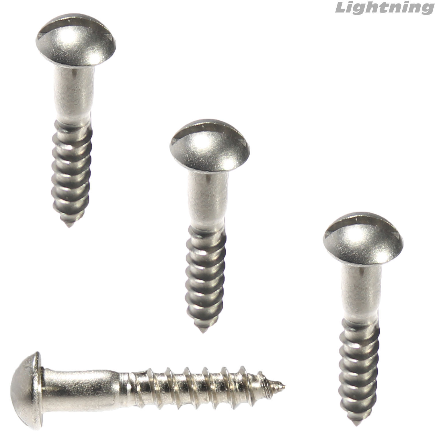 Slotted Round head Wood Screw Stainless Steel#8 x 5/8″ Qty 50