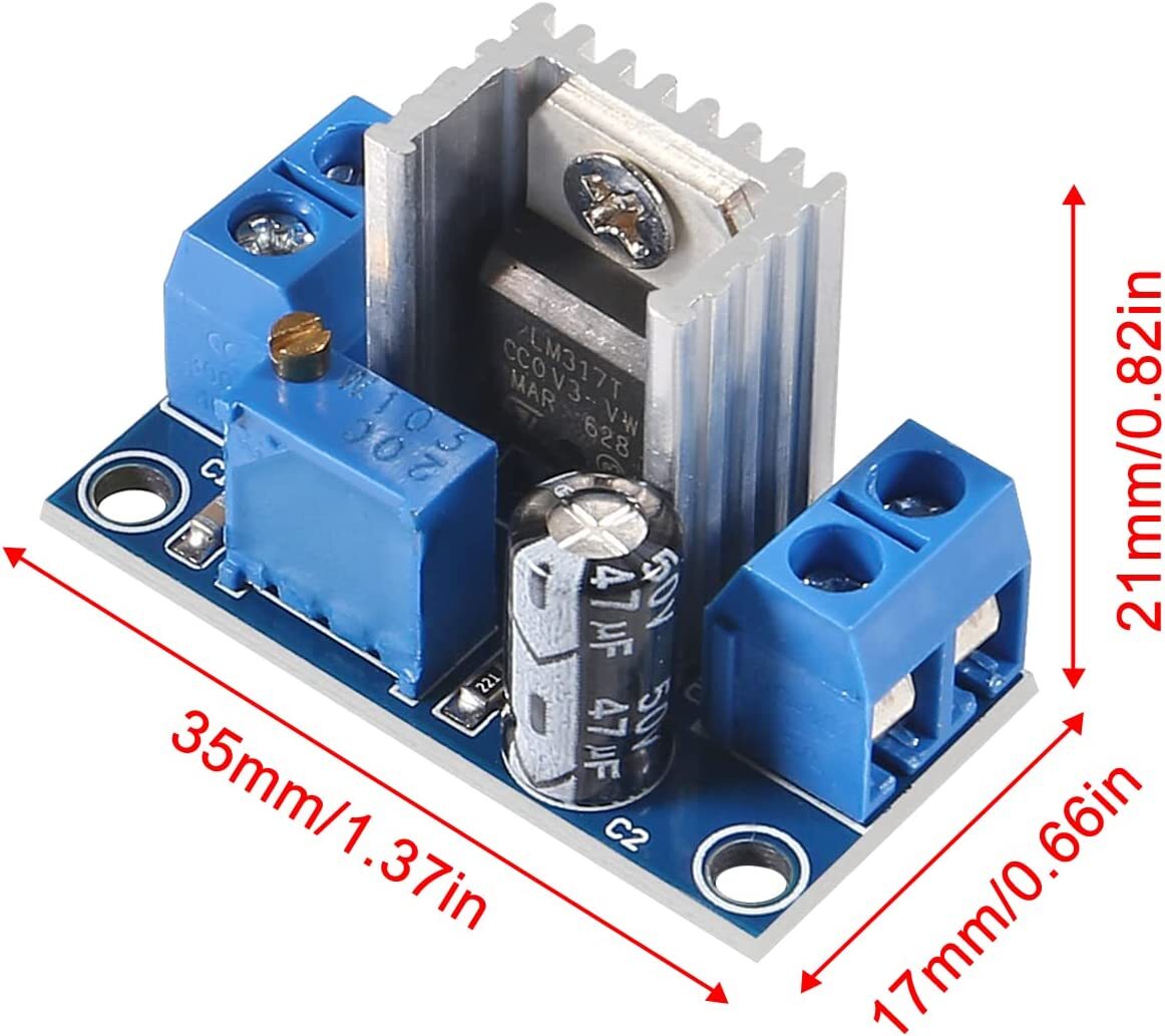 10pcs LM317 DC-DC Converter Adjustable Linear Regulator Step Down Circuit Board