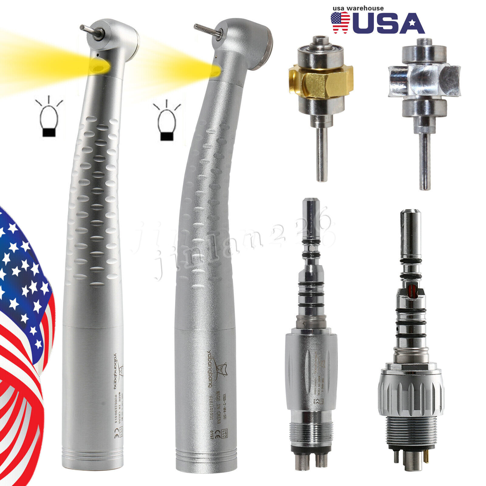 4/6Hole Coupler for KaV LUX Coupler Large Torque Fiber Optic Dental Air Turbine