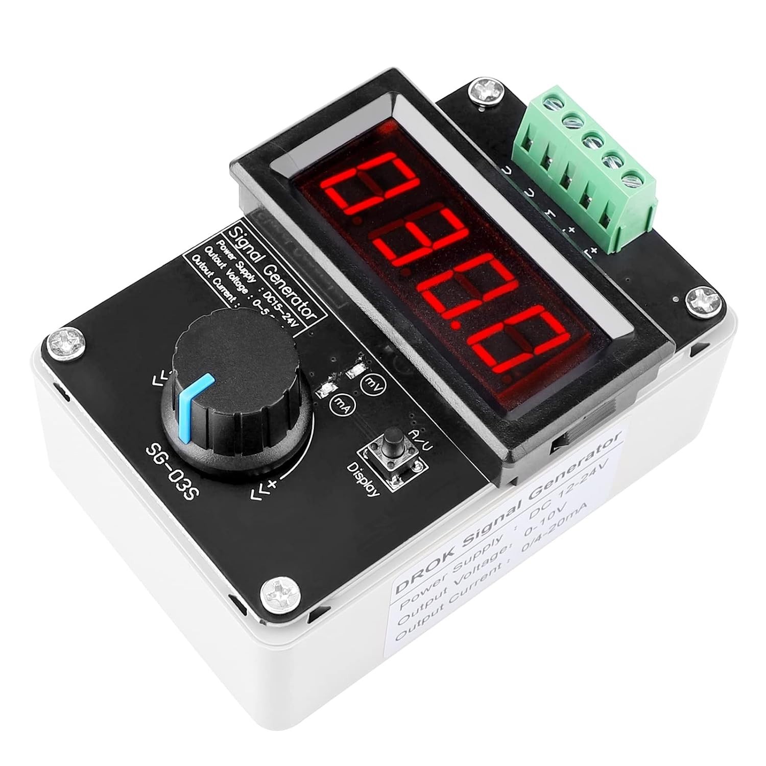 4-20mA Generator, Adjustable Signal Generator, DC 0-10V 0 4-20mA Current Volt…