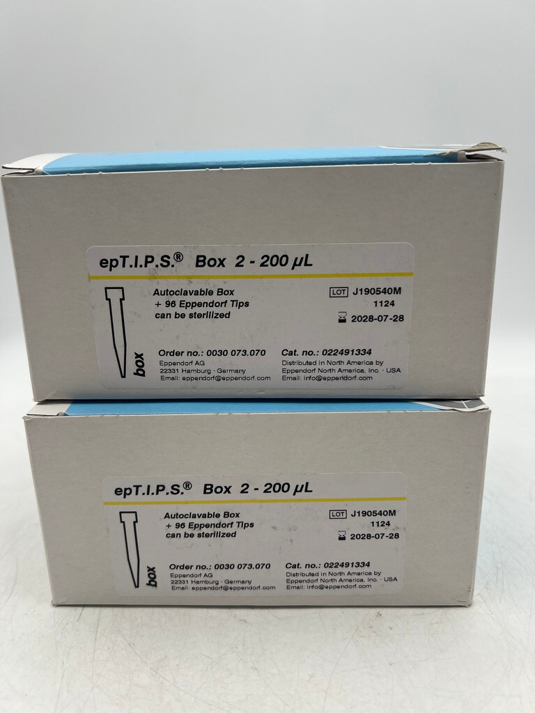 Lot 8 Boxes EPPENDORF epTIPS Pipette Tips Reloads Assorted Size as shown GERMANY