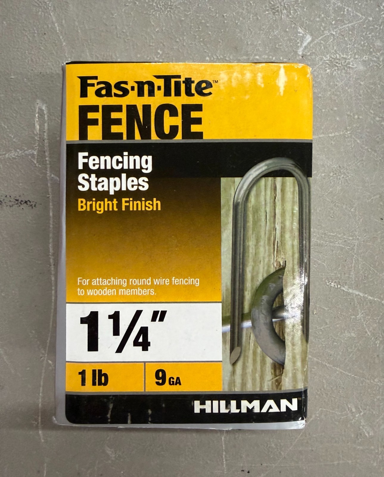 Hillman Fas-n-Tite Fencing Staples 1.25″ 1lb 9ga 81pcs
